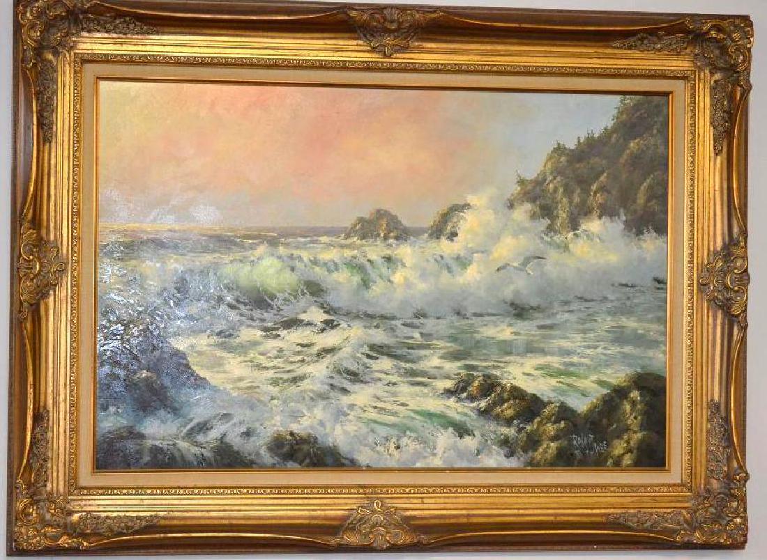Framed & Signed Ocean Painting (1 of 5)