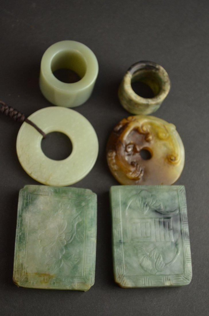 Six Various Chinese Jade Items (1 of 7)