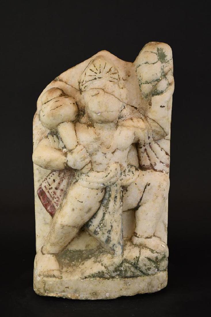 Antique Carved Indian Stone Stele of Monkey God (1 of 9)