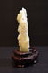 Carved celadon Jade seated Guan Yin - 5