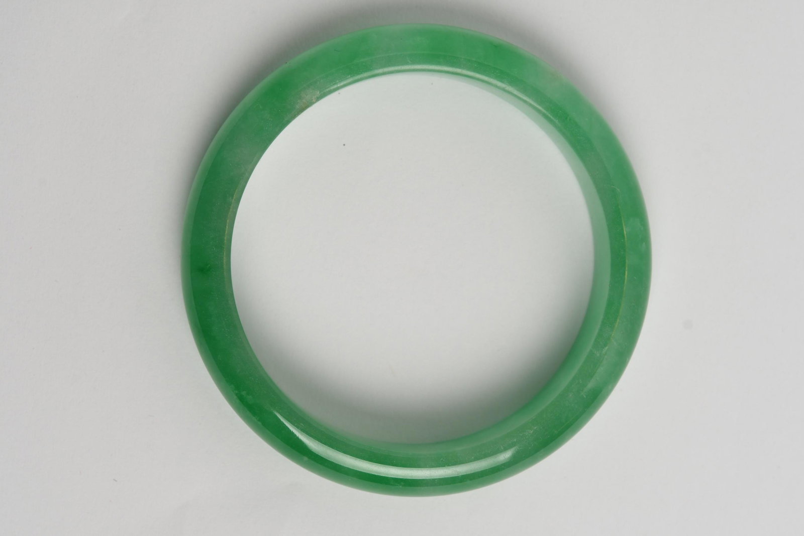 Jadeite Bangle Grade A Pale Green & White: Grade A Pale Green Jadeite Pendant