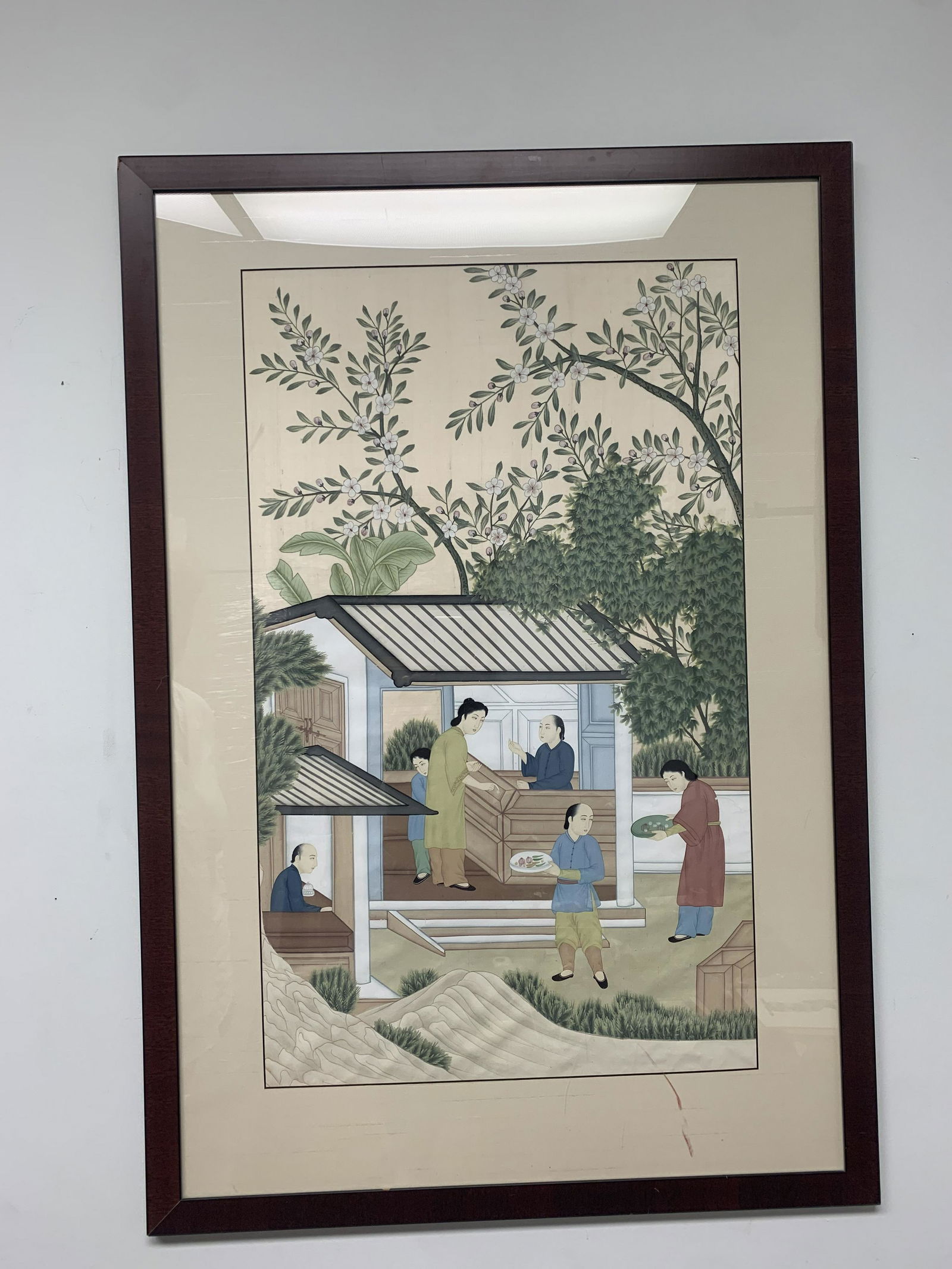 Framed Japense Print of Family (1 of 2)