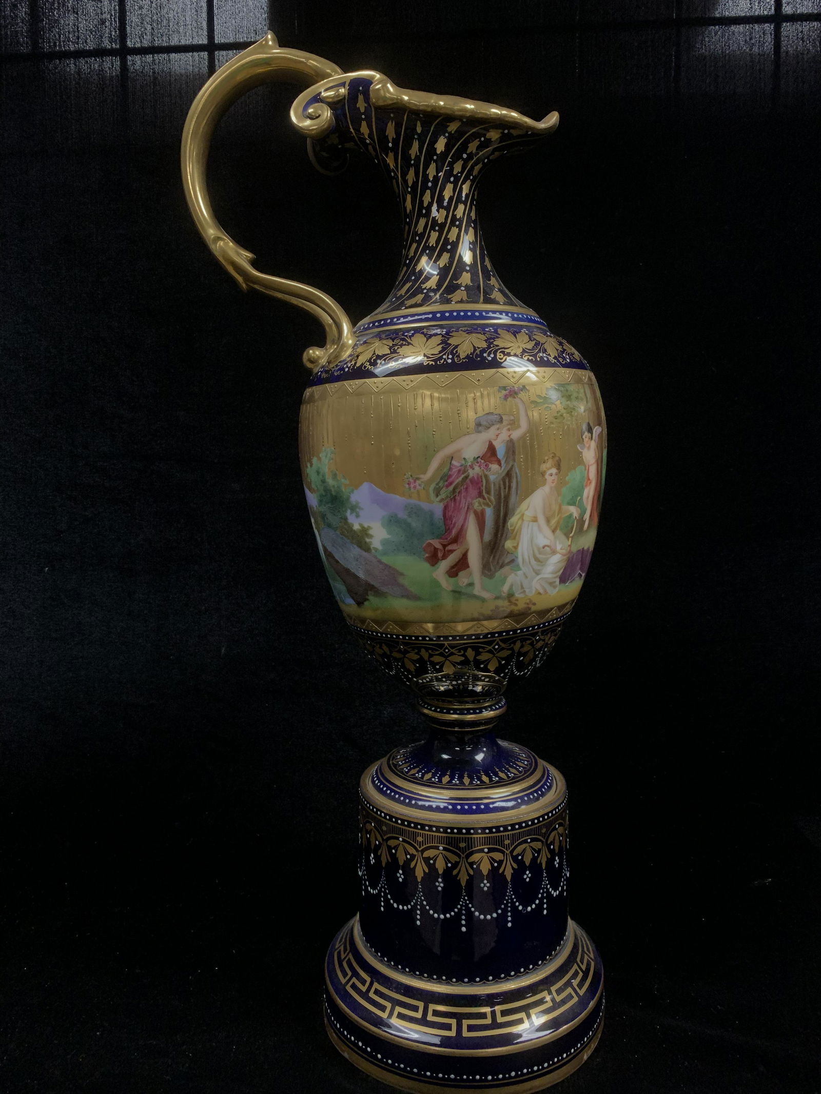 French Hand Painted Porcelain Ewer (1 of 9)
