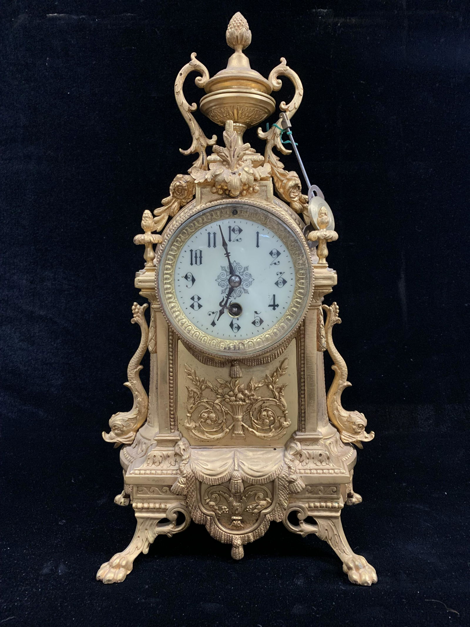 19th Century French Gilt Bronze Clock (1 of 5)