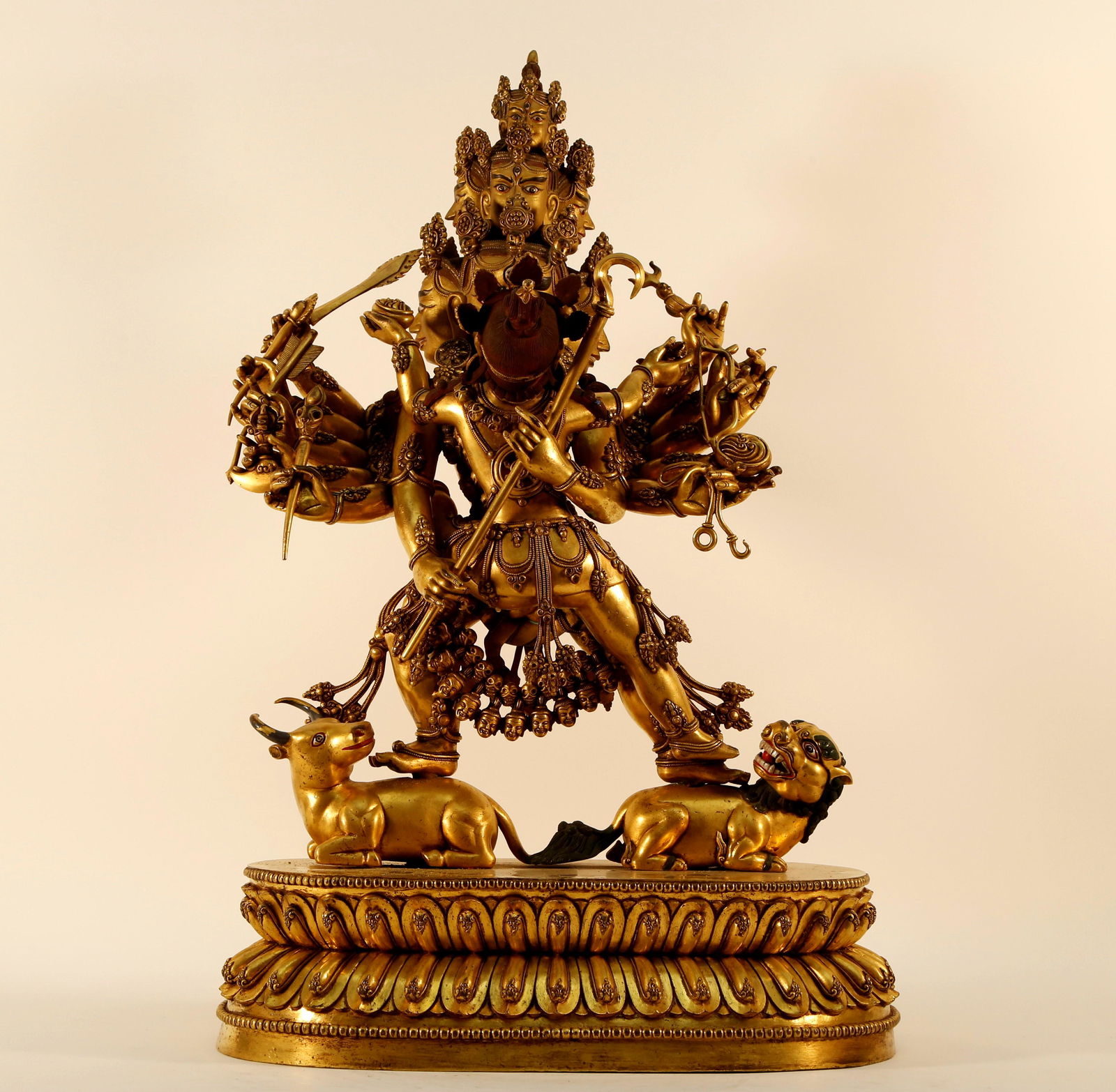 An Impressive Gilt Bronze Cakrasamvara (1 of 14)