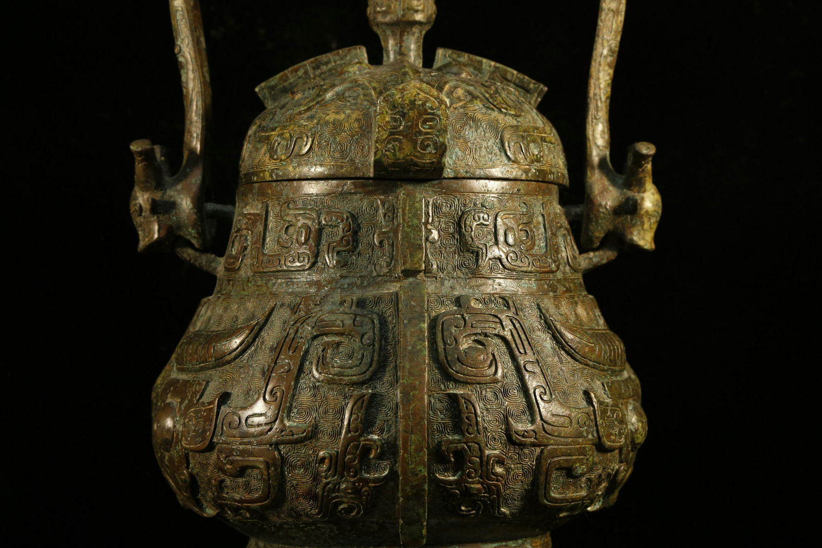 An Antique Bronze Fortune Creature Pot. - 3