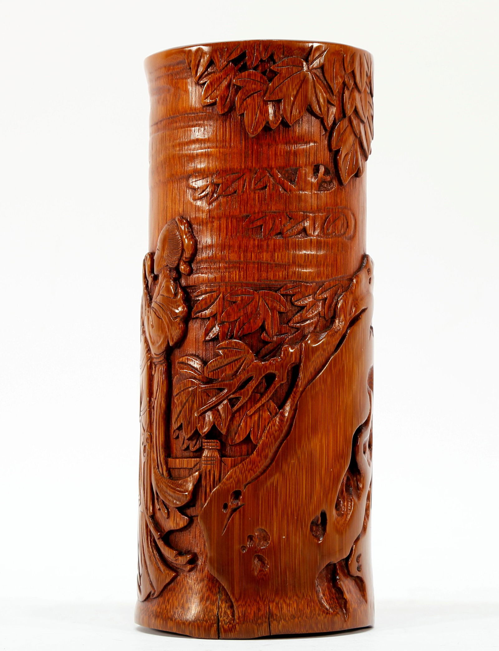 A Glamorous bamboo Brush Pot - 2