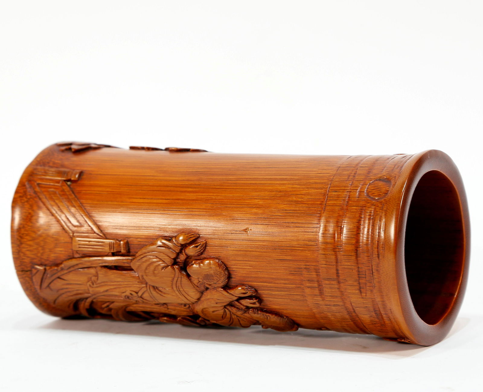 A Glamorous bamboo Brush Pot - 6