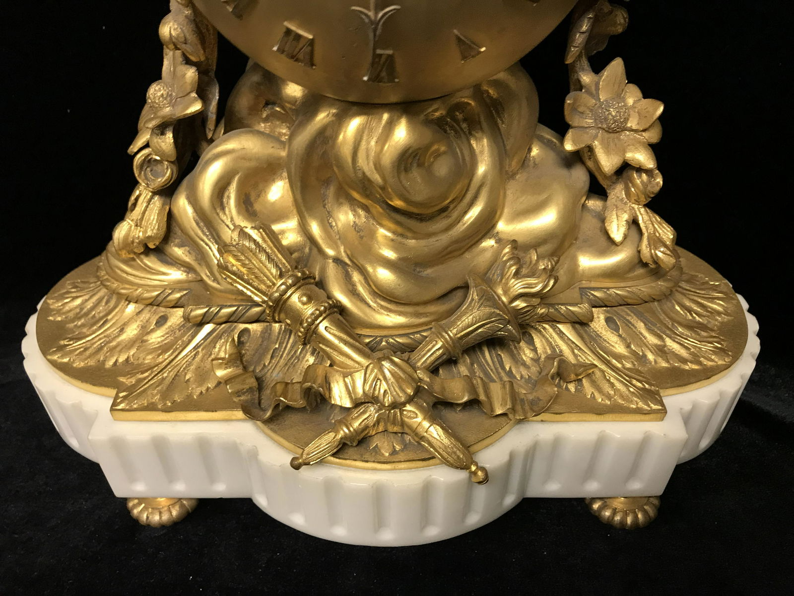 Antique Gilt Bronze Mantel Clock - 4