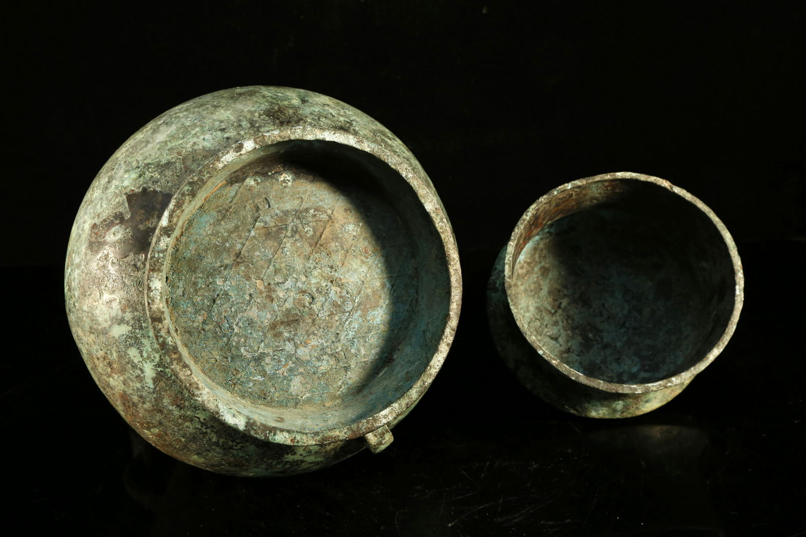 An Impressive Bronze Capped Wine Pot. - 11