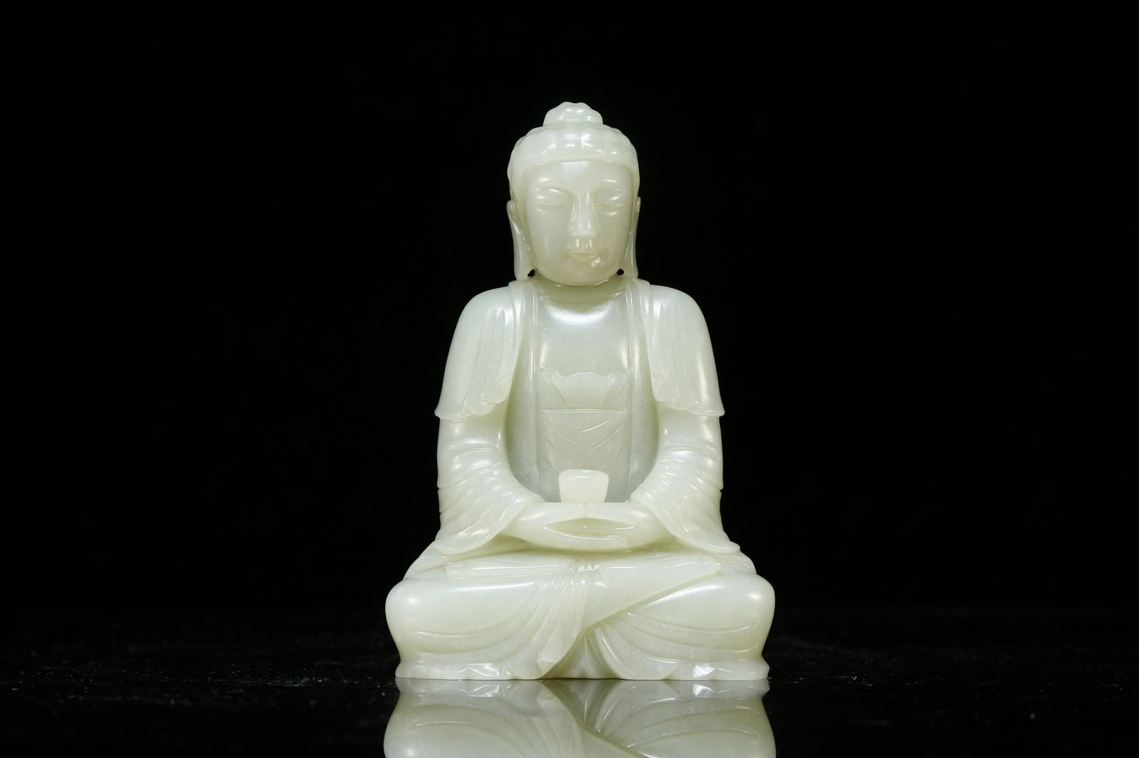 A White Jade 'Buddha' Ornament