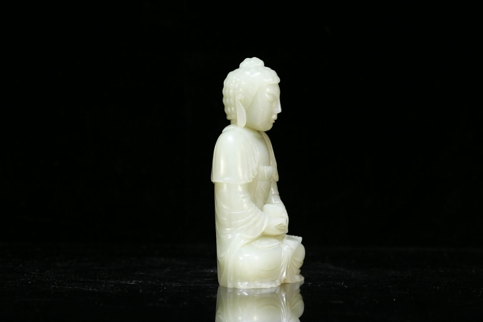 A White Jade 'Buddha' Ornament - 4