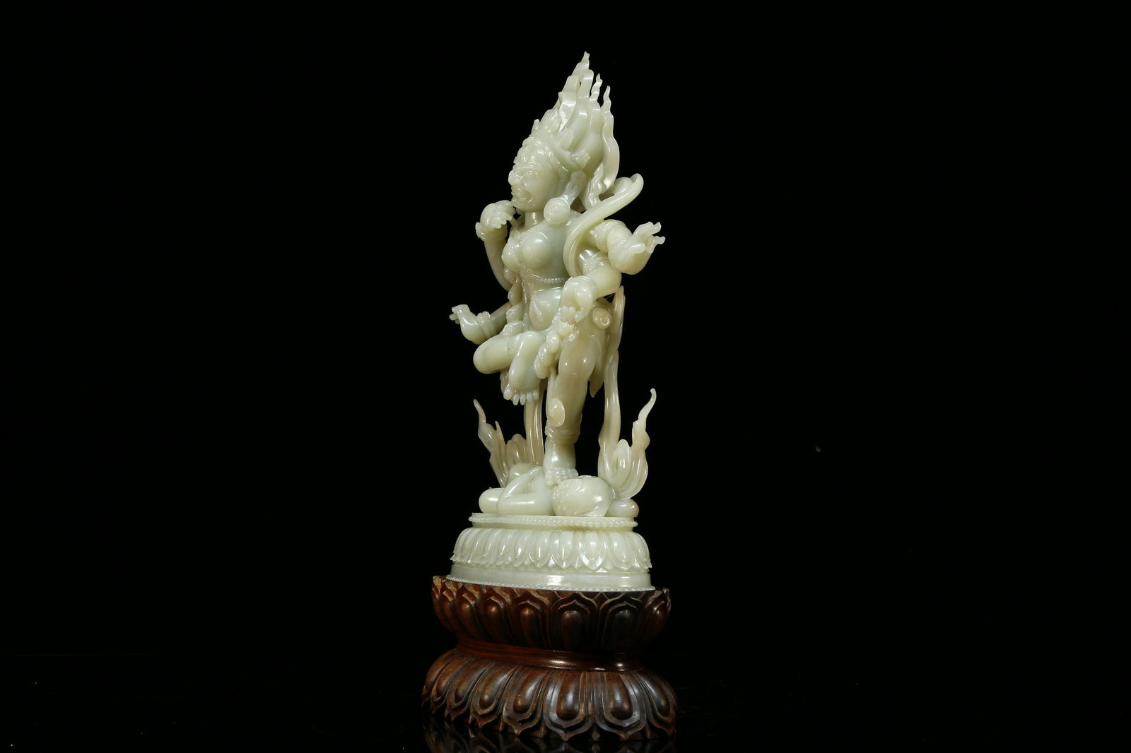 Finely made yllow Jade Buddhism warrior - 7