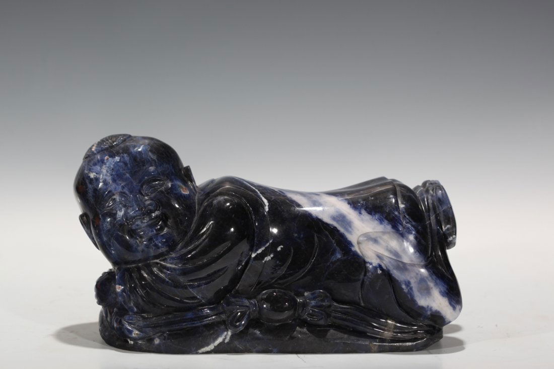 Carved Crystal Boy Pillow: Carved Crystal Boy Pillow, Measures 9 1/2 inches long.