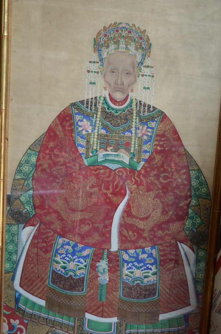Ancestral Painting Of the Old Chinese Emperor: Ancestral Painting Of the Old Chinese Emperor Size: 45 x 22 Inches