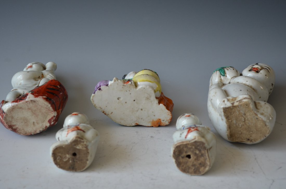 Chinese Porcelain Figuresm Five Pieces - 4