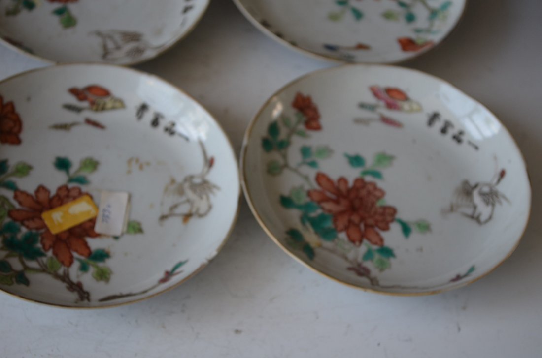 Chinese Tong Chi Plates Eight Pieces - 3