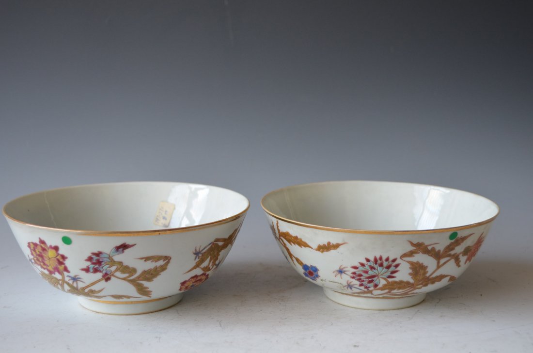 Chinese Tong Chi Canton Rose Bowl