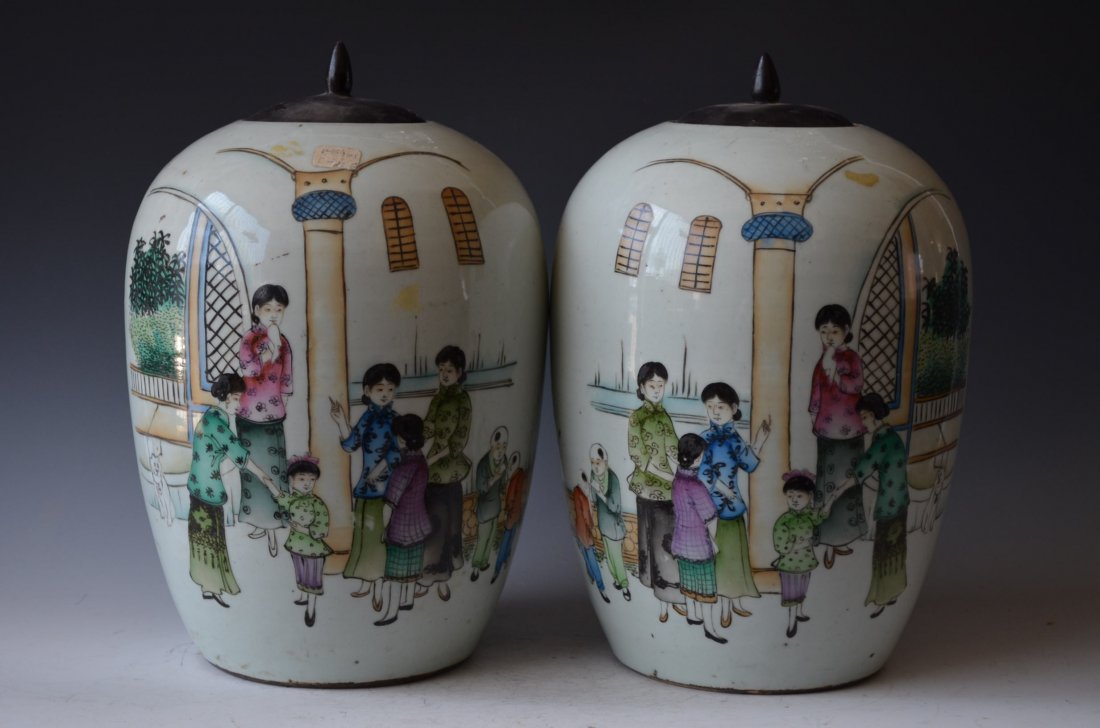 Pair of Chinese Republic Jars