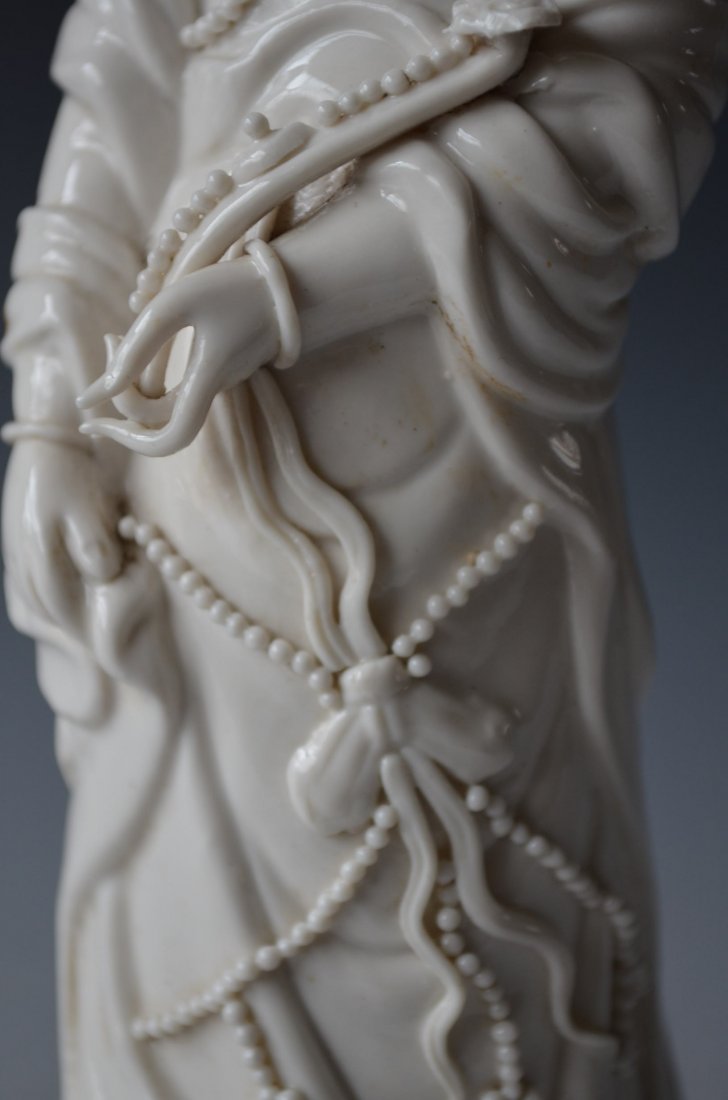 Chinese White Porcelain Figurine - 3