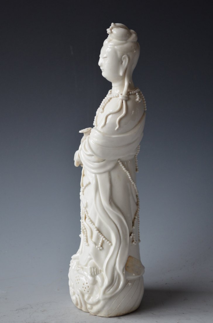 Chinese White Porcelain Figurine - 5