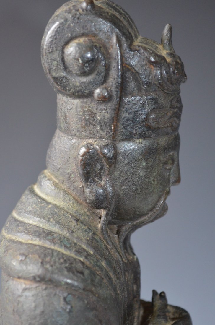 Chinese Bronze Model of a Seated Chinese Nobelman - 7