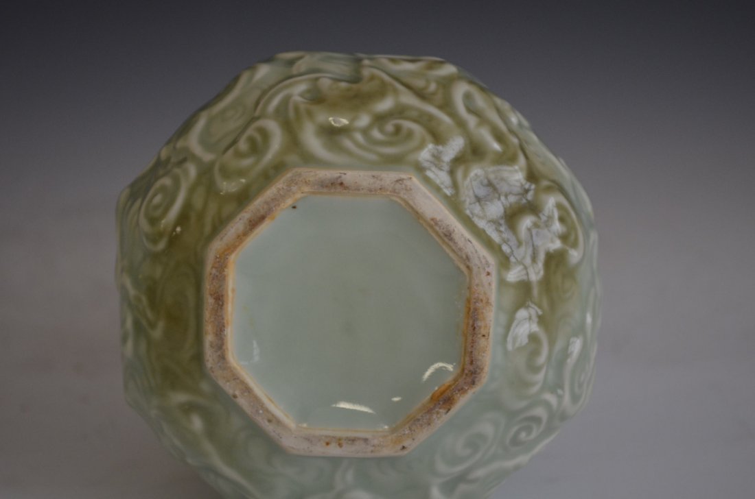 Pair of Chinese Celadon Glazed Vases - 6