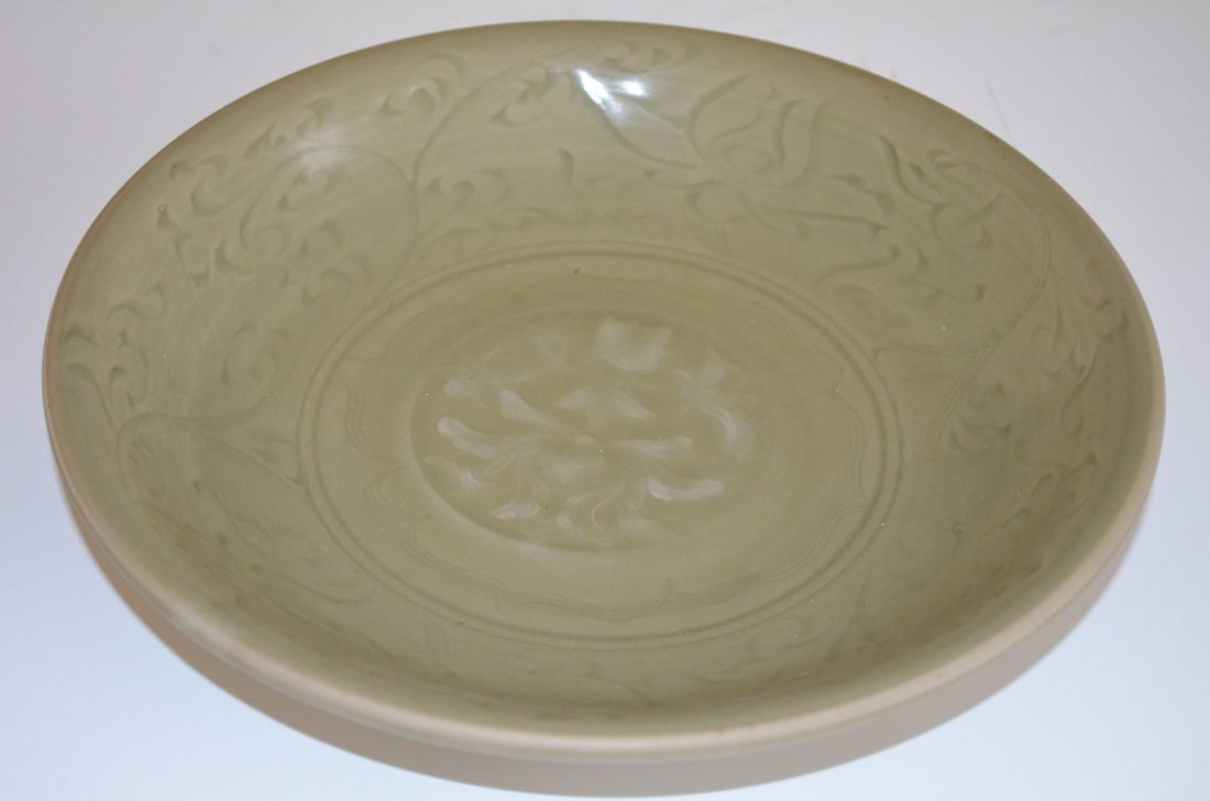 Chinese Celadon Glazed Porcelain Plate