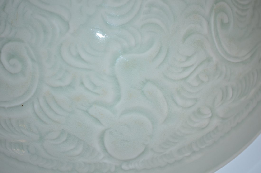 Chinese Southern Song Celadon Glazed Footed Bowl - 5