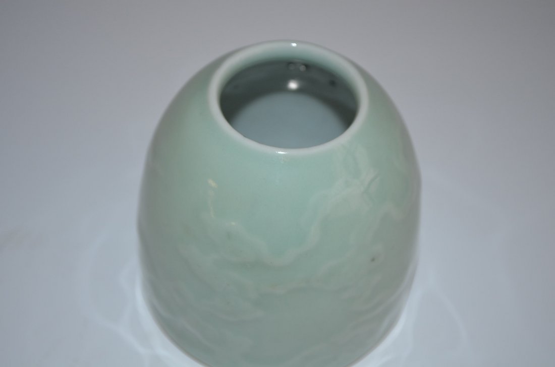 Pale Green Glazed Porcelain Chinese Ink Well - 2