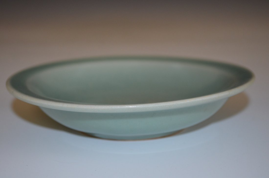 Chinese Pale Green/Celadon Glazed Fish Plate - 2