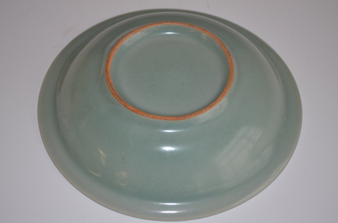 Chinese Pale Green/Celadon Glazed Fish Plate - 3