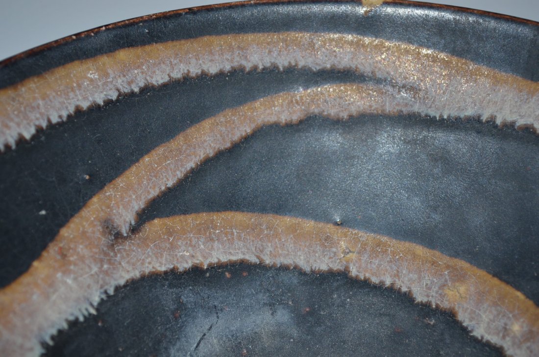 Brown Glazed Porcelain Chinese Footed Bowl - 3
