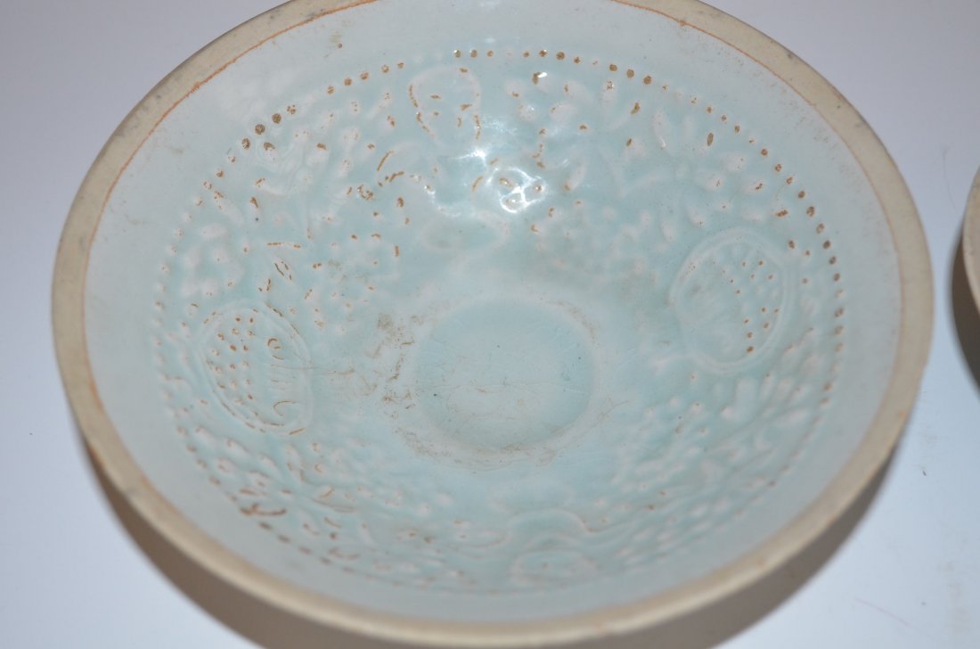 Two Chinese Celadon Glazed Porcelain Bowls - 2