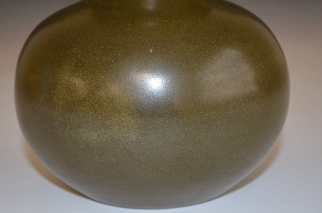 Tea Dust Glazed Chinese Double Gourd Bottle Vase - 3