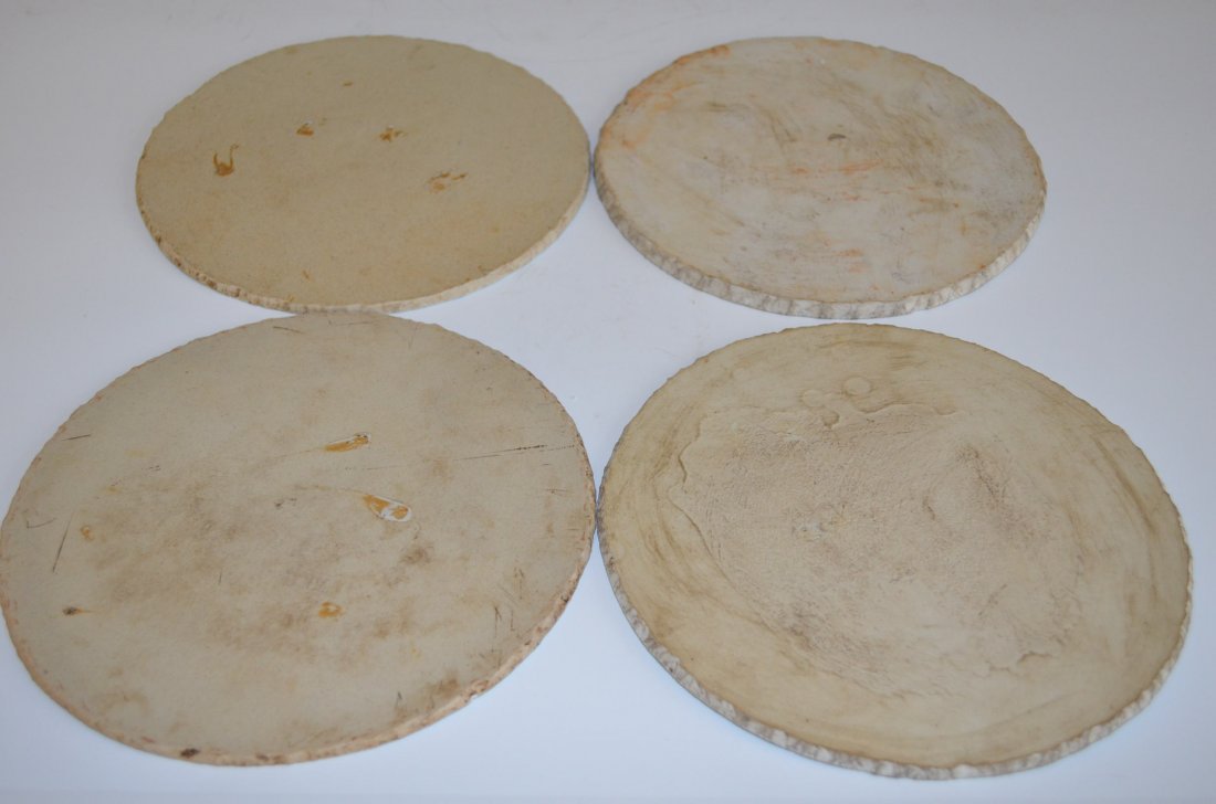 Four Famille Rose Porcelain Chinese Round Plaques - 7