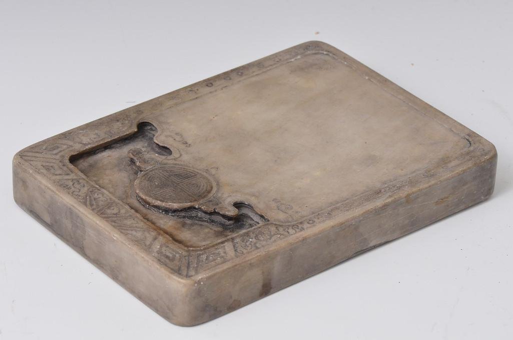 Chinese Square Inkstone: Chinese Square Inkstone; L: 7.5 Inches