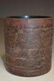 Antique Chinese Lacquered Carved Wood Brush Pot