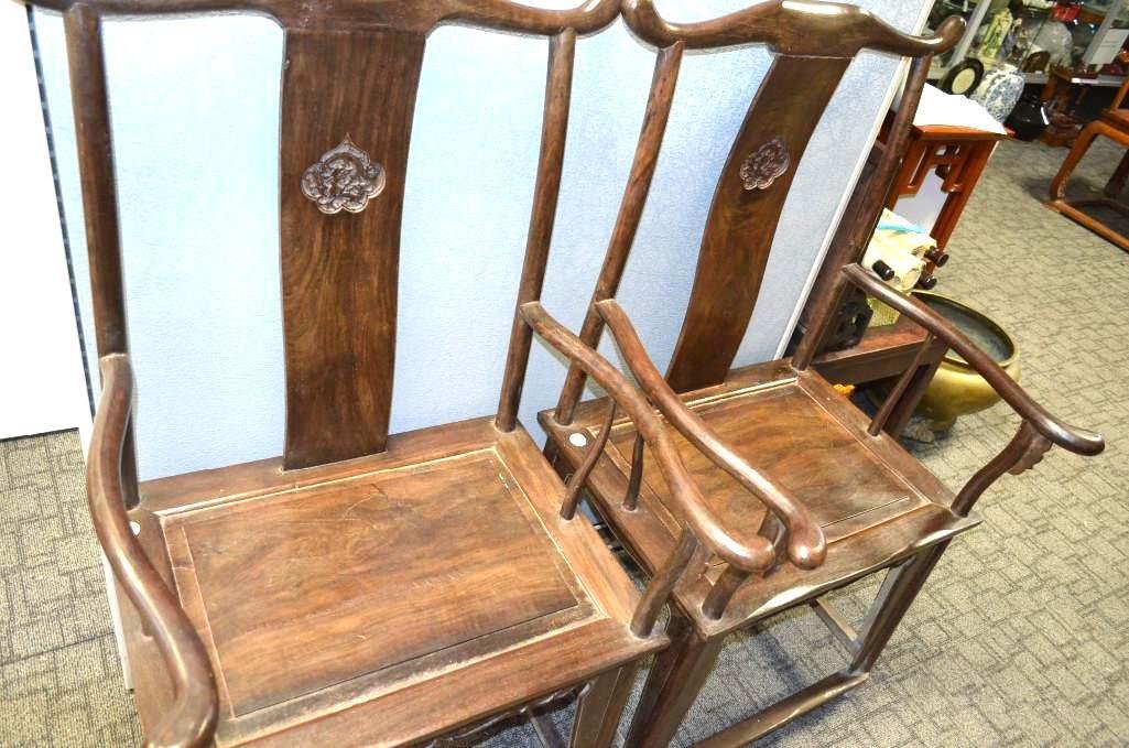Pair of Chinese Chairs (1 of 8)