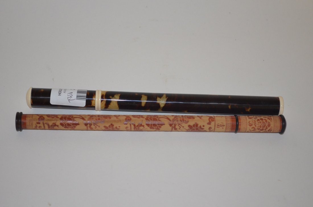 Two Incense Holders: Two Incense Holders; L: 9.5 Inches