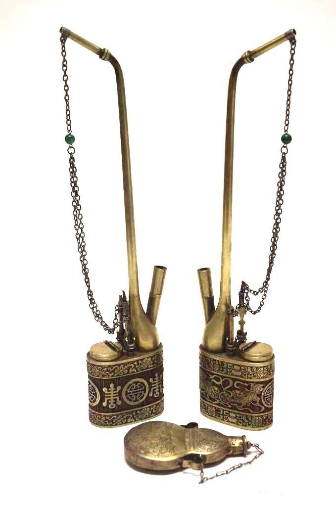 Three Chinese Metal Items (1 of 6)