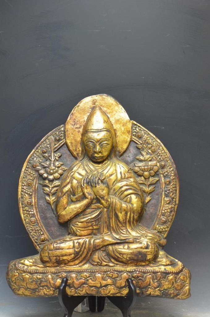 Antique Tibetan Bronze Repose Seated Buddha 17th (1 of 9)