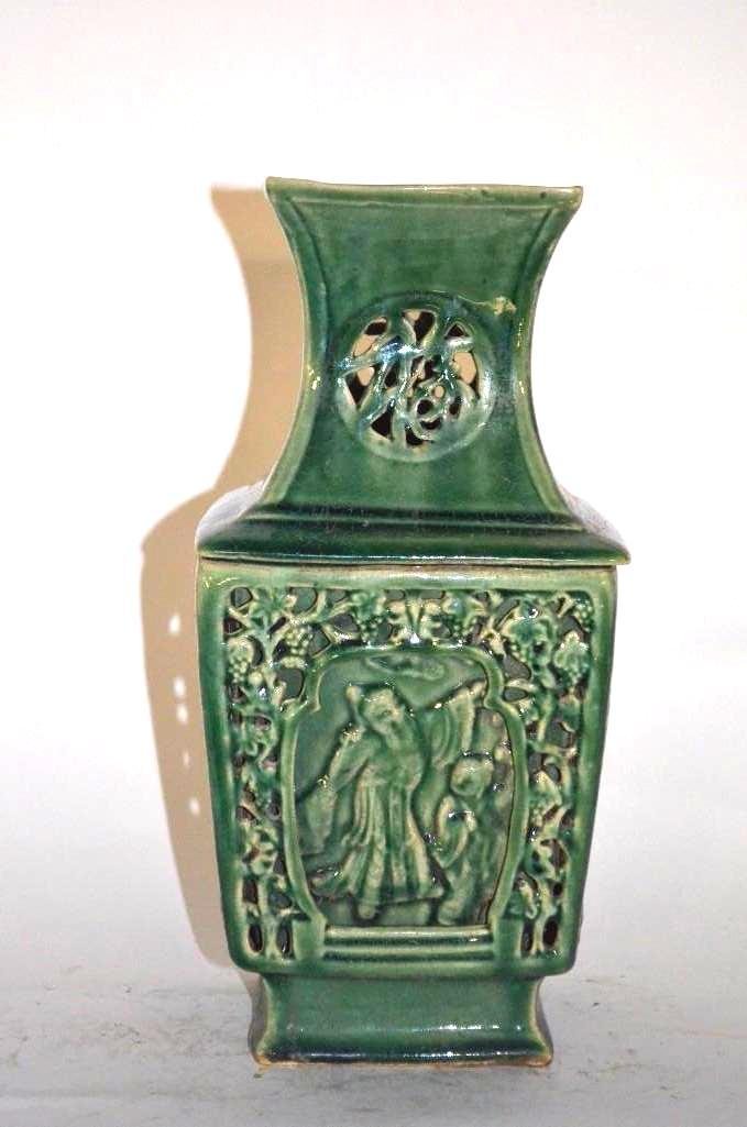 Chinese Green Glaze Vase (1 of 7)