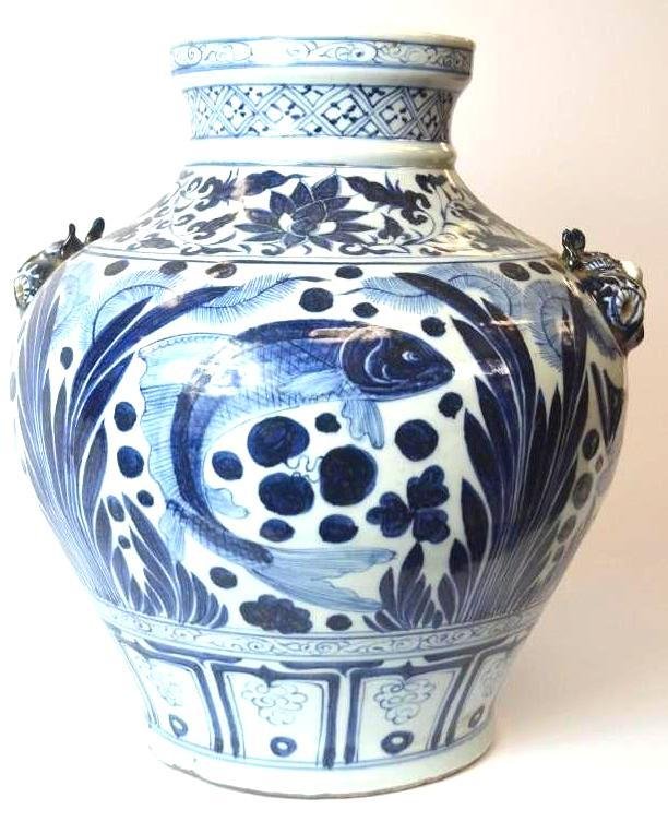 Chinese Blue & White Porcelain Vase (1 of 5)
