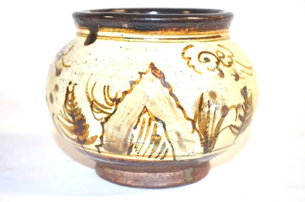 Chinese Brown & White Cizhou Glaze Bowl (1 of 4)