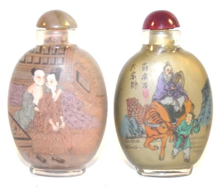 Two Glass Inside Painted Snuff Bottles (1 of 8)
