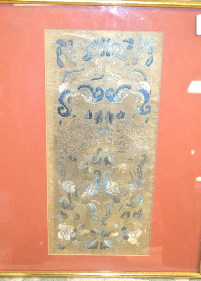 Antique Framed Chinese Silk Embroidery (1 of 5)