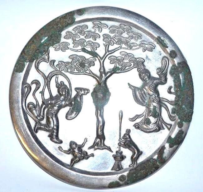 Chinese Bronze Circular Mirror (1 of 6)