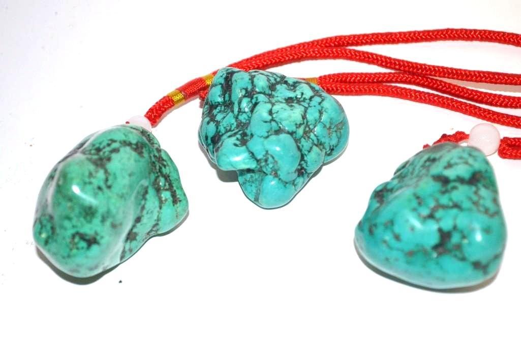 Three Turquoise/Stone Items (1 of 3)