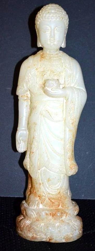 Chinese Jade Figure of Standing Buddha (1 of 10)